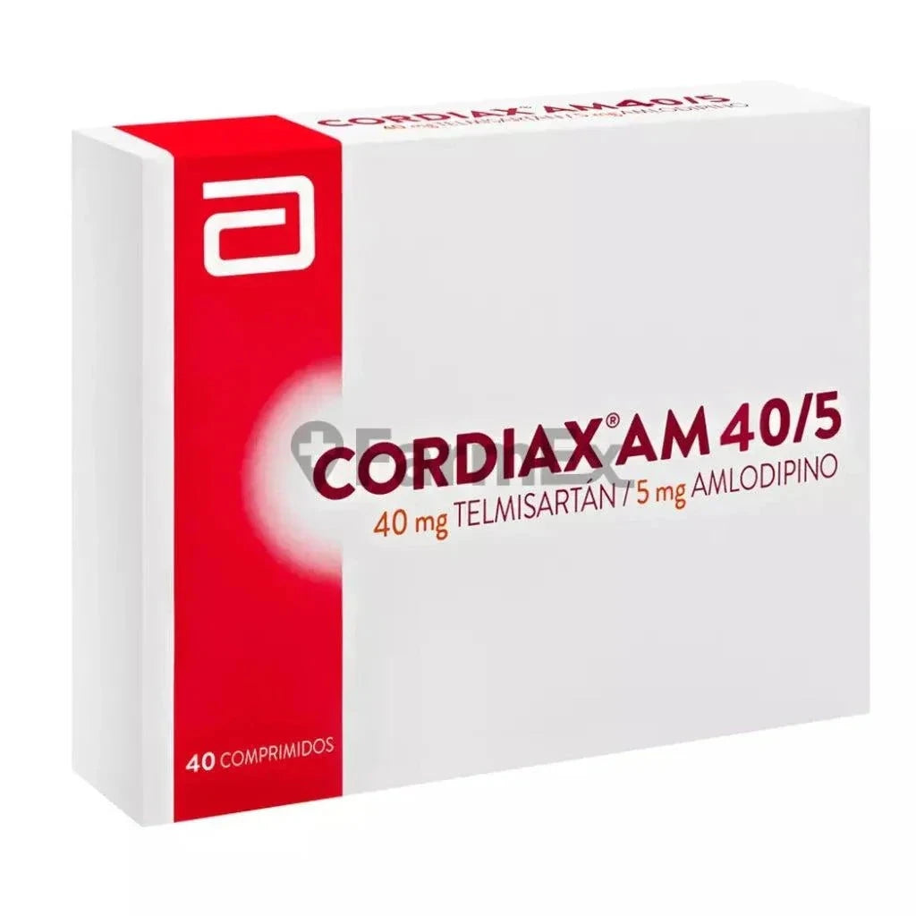 Cordiax AM 40 mg / 5 mg x 40 comprimidos Farmex-Receta Solidaria-Persistente